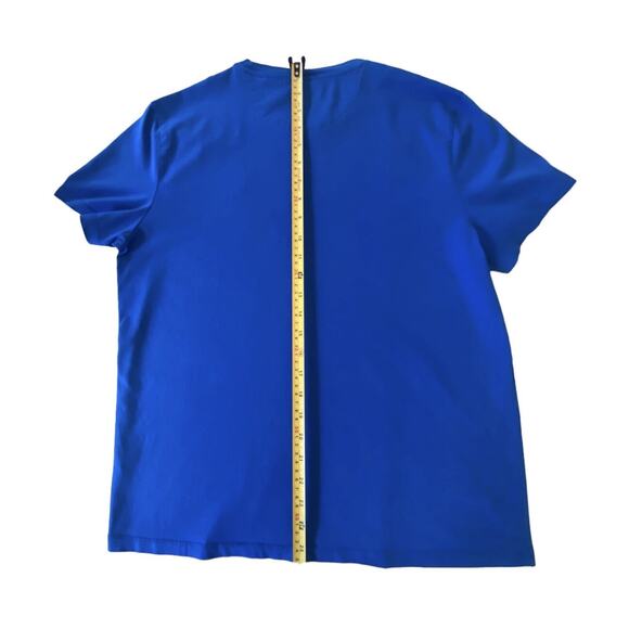 Calvin Klein Shirt Men’s Med Short Sleeve Liquid Touch Casual Crew Poseidon Blue - Picture 12 of 16